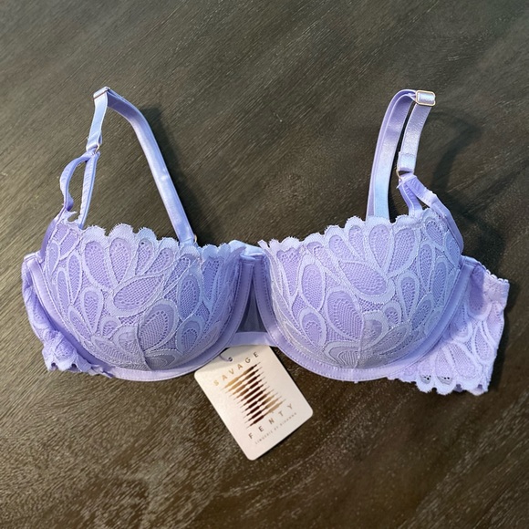 Savage Not Sorry Lightly Lined Lace Balconette Bra | Lavender | 38C